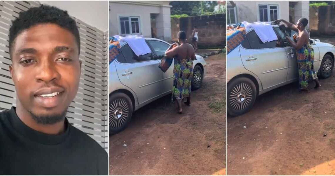 When Mom Turns Your Car Into a Drying Rack — Viral Video Sparks Reactions